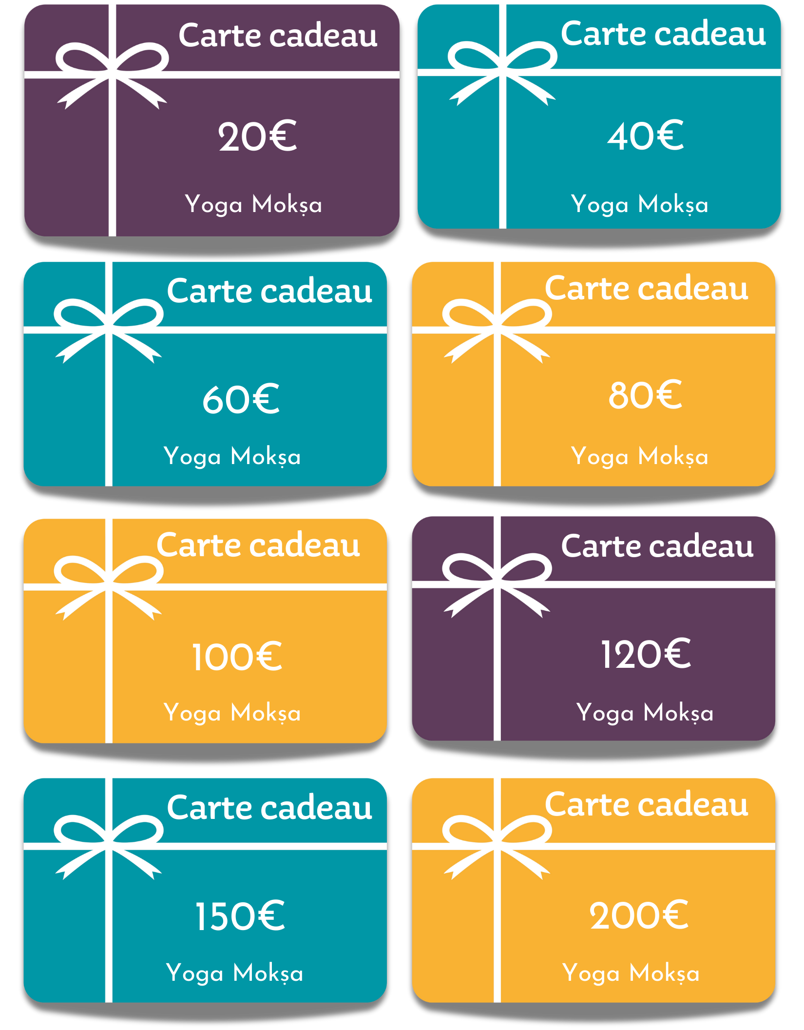 Carte cadeau yoga